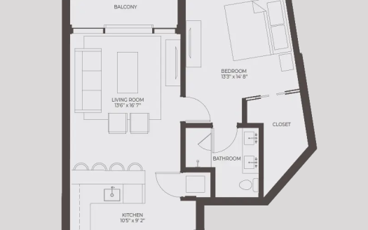 POINT WEST PENTHOUSE #20 – ONE BED GARDEN VIEW