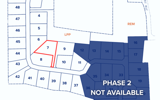 TRUE NORTH ESTATES, NORTH SIDE – LOT 7
